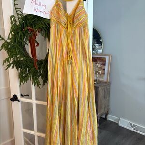 Free People Multicolor Striped Maxi Dress